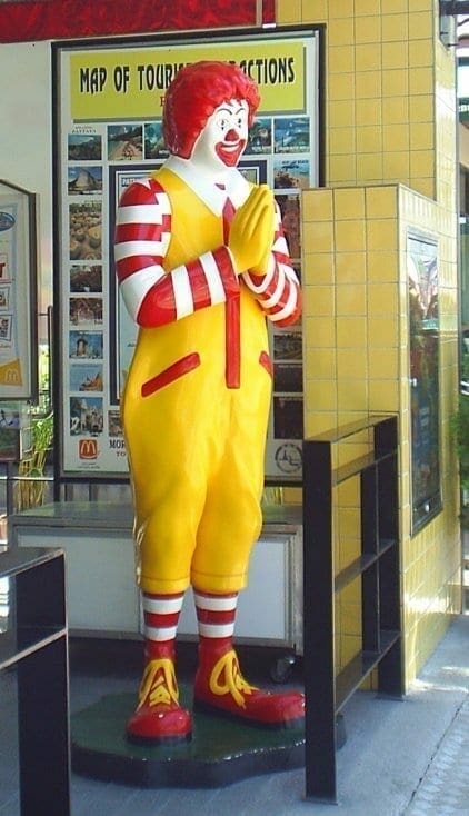 Ronald McDonald. Fuente: Wikipedia