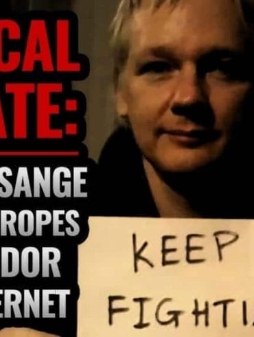 Julian Assange, ¡sin internet!