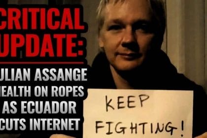 Julian Assange, ¡sin internet!
