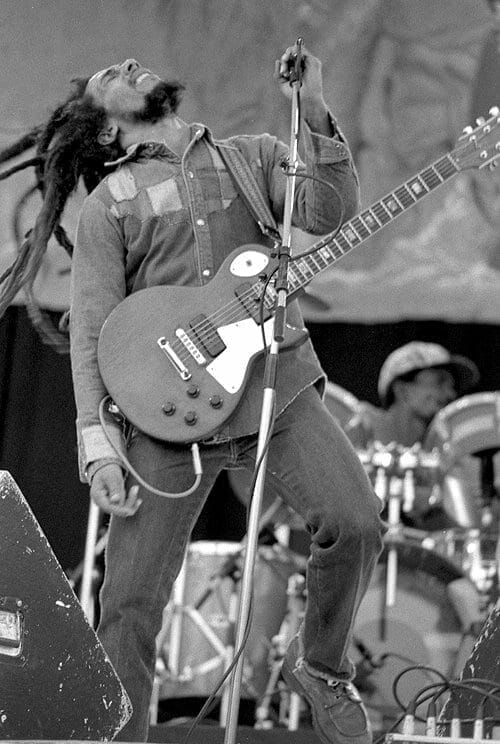 Bob Marley en concierto en 1980. Fuente: flickr. Autor: Eddie Mallin