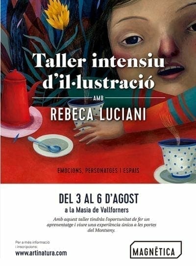 Taller de Ilustración con la reconocida artista Rebeca Luciani los días 3, 4, 5 y 6 de Agosto