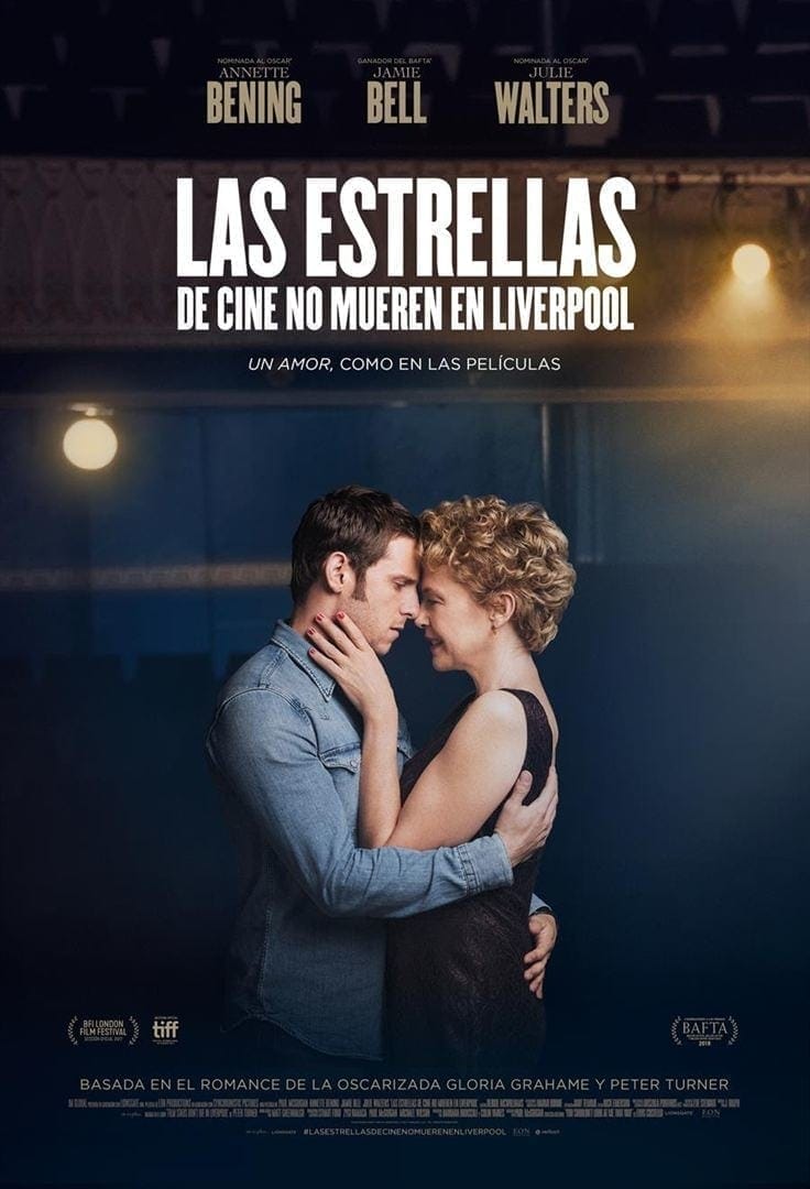 Poster for the movie "Las estrellas de cine no mueren en Liverpool"