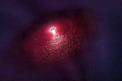 Esta animación muestra una estrella de neutrones (RX J0806.4-4123) con un disco de polvo caliente que produce una firma infrarroja detectada por el Telescopio Espacial Hubble de la NASA. Image Credit: NASA/ESA/Hubble