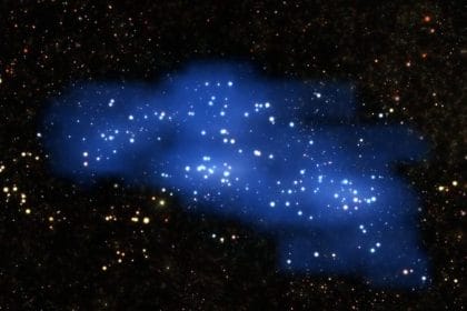 El proto-supercúmulo Hyperion. Image Credit: ESO/L. Calçada & Olga Cucciati et al.