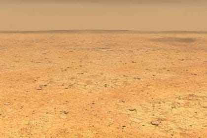 Concepto artístico de la representación del terreno liso y plano que domina la elipse de aterrizaje de InSight en la región de Elysium Planitia en Marte. Image Credit: NASA/JPL-Caltech
