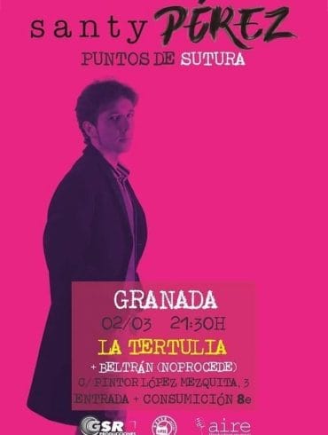 Santy Pérez presenta en Granada su nuevo disco 'Puntos de Sutura'