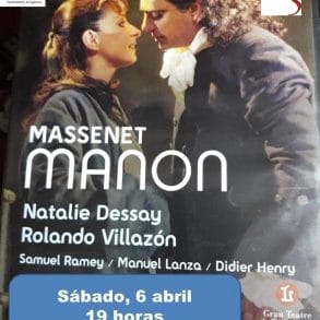 Este sábado, proyección de 'Manon', en 'Vive la Ópera en Sigüenza'