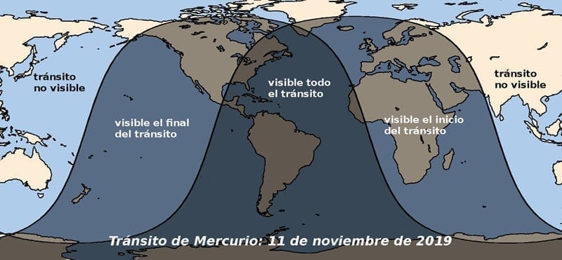 11 de Noviembre de 2019: Tránsito de Mercurio