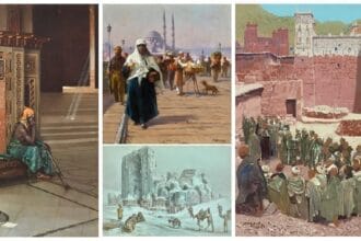 Sotheby's Annual Orientalist Sale, featuring paintings representing North Africa, Egypt, Arabia, the Levant, Persia, and the Ottoman world