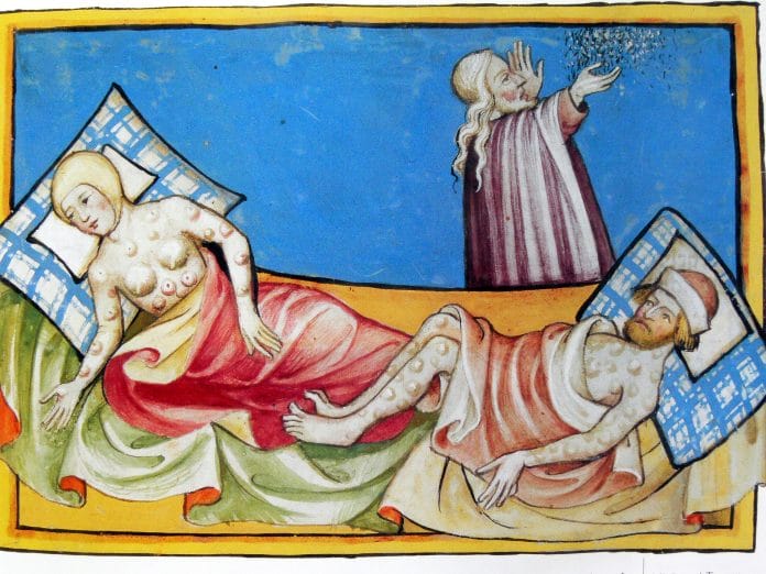 La Peste en la Biblia de Toggenburg (1411)