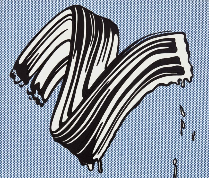 Roy Lichtenstein White Brushstroke I Executed in 1965 Oil and Magna on canvas