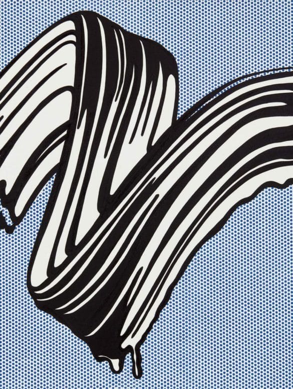 Roy Lichtenstein White Brushstroke I Executed in 1965 Oil and Magna on canvas
