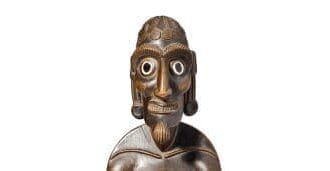 Incredibly Rare Easter Island Figure At Bonhams African And Oceanic Art Sale In Los Angeles