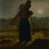 JEAN-FRANÇOIS MILLET (FRENCH, 1814-1875) Laitière normande (Norman milkmaid) oil on canvas Painted 1853-54 (estimate: $250,000-350,000)