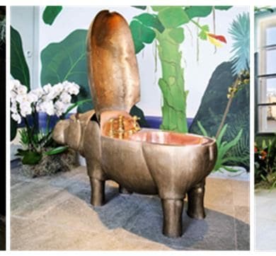 Eccentric Hippopotamus Bathroom Suite by François-Xavier Lalanne