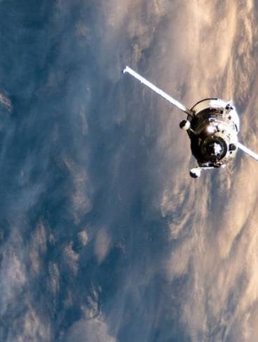 Russia's Progress 76 resupply ship, packed with nearly three tons of food, fuel and supplies, approaches the International Space Station above the eastern European nation of Ukraine on July 23, 2020. Credits: NASA