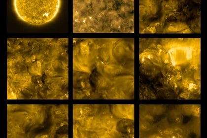Las primeras imágenes de Solar Orbiter revelan la existencia de “hogueras” en el Sol. Image Credit: ESA