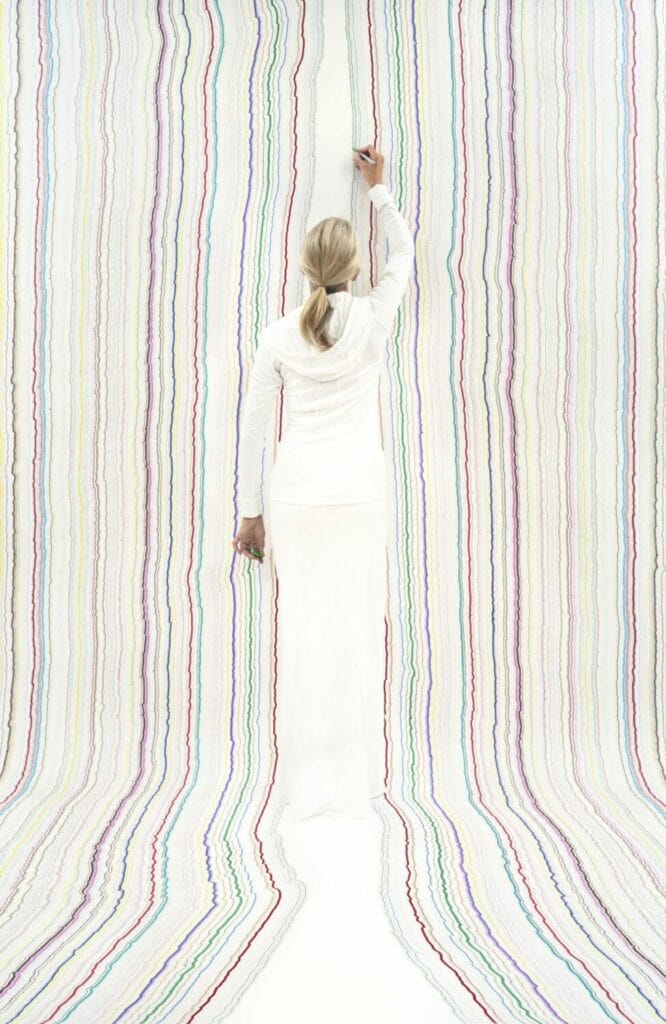 Rachel Perry Lost in My Life (Twist Tie Column), 2011 Archival pigment print 90h x 60w in