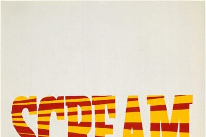 Ed Ruscha, Red Yellow Scream, 1964, tempera and pencil on paper, 14 3/8 × 10 3/4 inches (36.5 × 27.3 cm) © Ed Ruscha