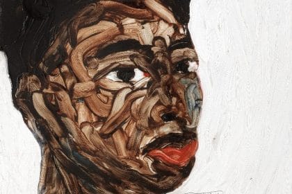 Amoako Boafo (Ghanaian, born 1984), Portrait. Estimate: £15,000 - 20,000