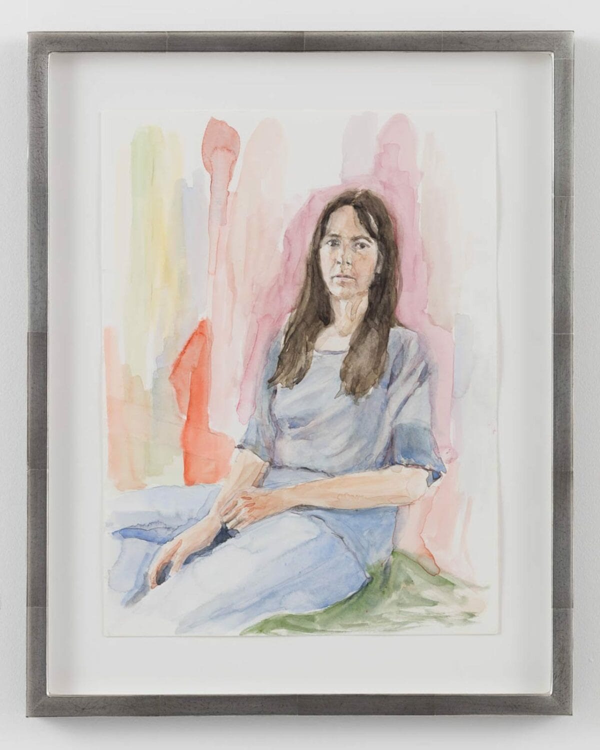 Gillian Wearing, Lockdown Portrait, 2020, watercolour on paper, 39.5 x 31.5 cm