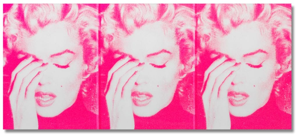 Russell Young (British, born 1959), Marilyn Crying (Triptych), 2011. Estimate: £50,000 - 70,000