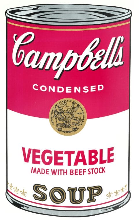 Andy Warhol (1928-1987), Vegetable Soup, from Campbell's Soup I, 1968. Estimate: £15,000 - 20,000