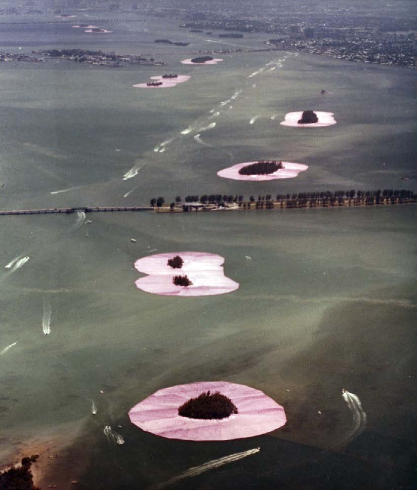 Christo and Jeanne-Claude, Surrounded Islands, 1980–83, Courtesy of Janus Films