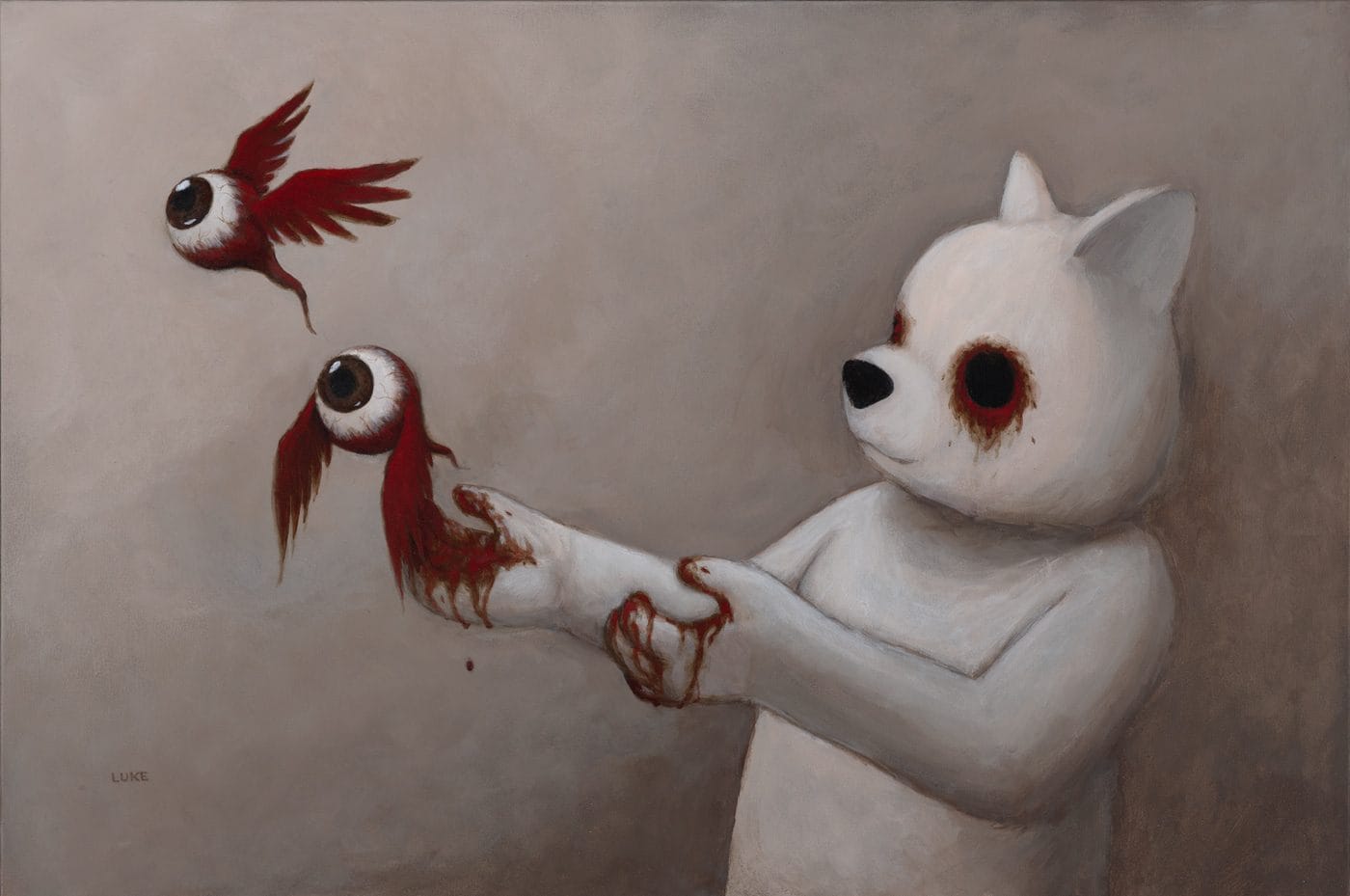 Luke Chueh. "Let Fly" (acrylic on canvas_24” x 36”)