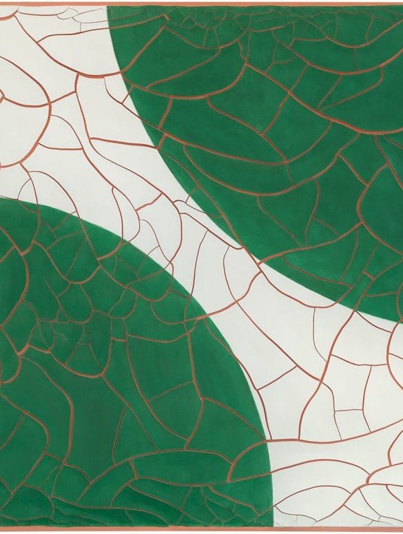 Adriana Varejão Green Disks, 2020 Oil and plaster on canvas 70 7/8 × 70 7/8 inches (180 × 180 cm) $400,000