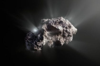 Representación artística de la superficie del cometa interestelar 2I/Borisov. Crédito: ESO/M. Kormesser