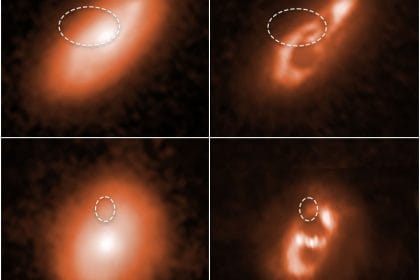 El Hubble capturó imágenes de las galaxias anfitrionas en las que se rastrearon las Ráfagas Rápidas de Radio (FRB). Credits: SCIENCE: NASA, ESA, Alexandra Mannings (UC Santa Cruz), Wen-fai Fong (Northwestern) IMAGE PROCESSING: Alyssa Pagan (STScI)