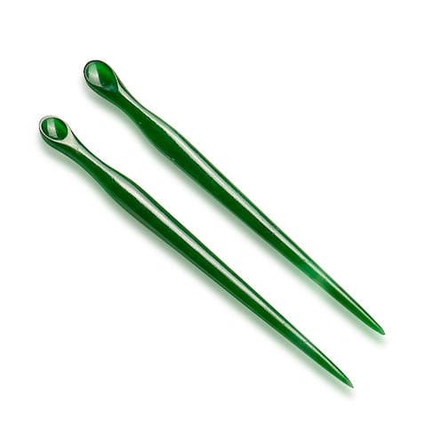 Lot 48  A Pair of Jadeite 'Earpick' Hairpins  19th Century  Estimate: HK$60,000- 80,000  Sold for: HK$340,000  **Over five times the estimate**