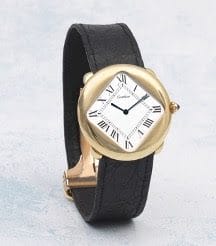 Cartier Pebble 'turtle' wristwatch, estimate £150,000 – 200,000