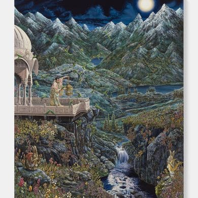 Raqib Shaw's "Reflections Upon the Looking-Glass River"