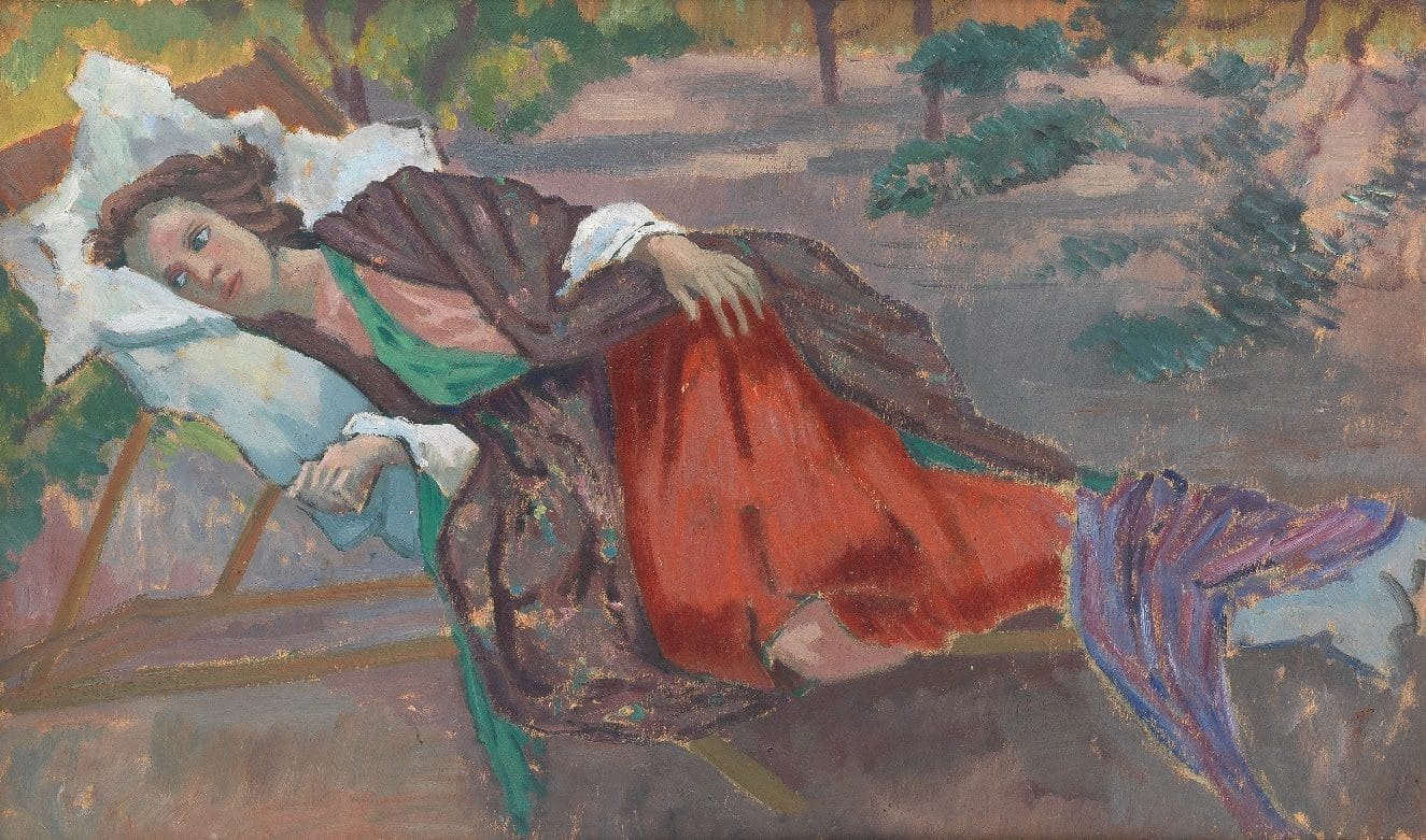 Vanessa Bell in a Deckchair by Roger Fry. Estimate: £15,000-25,000