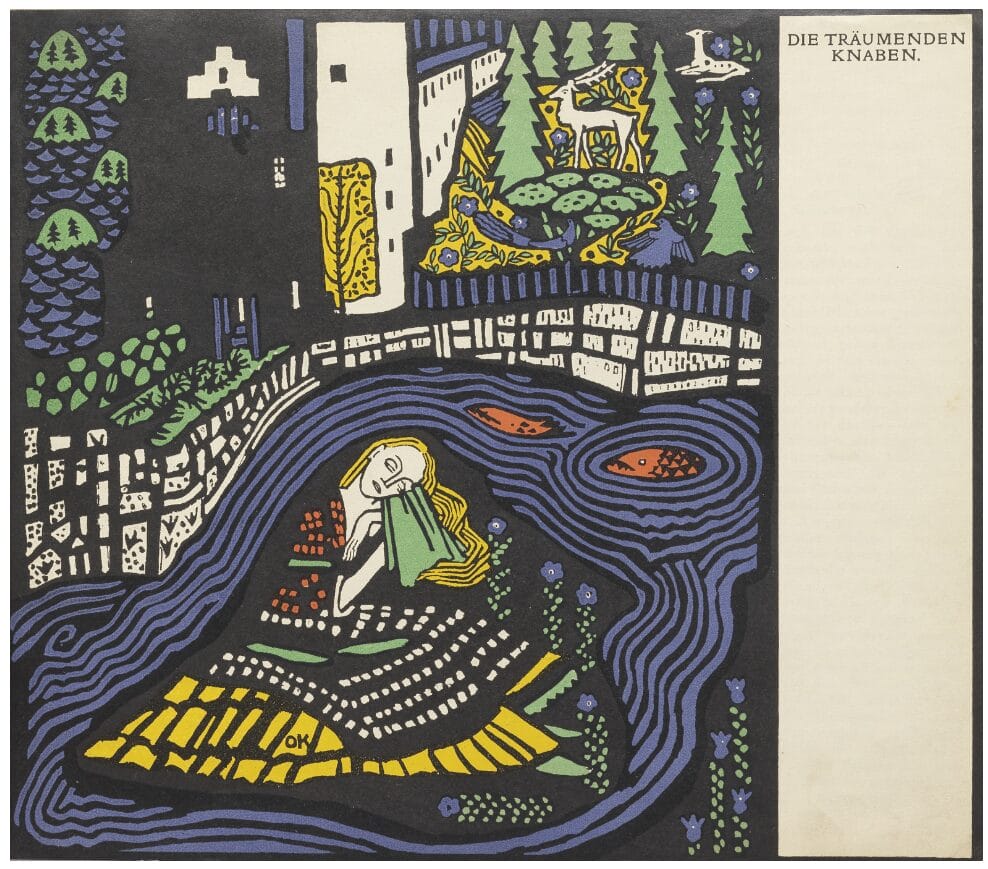Oskar Kokoschka (1886-1990), Die Träumenden Knaben (The Dreaming Youths). Sold for £10,200.