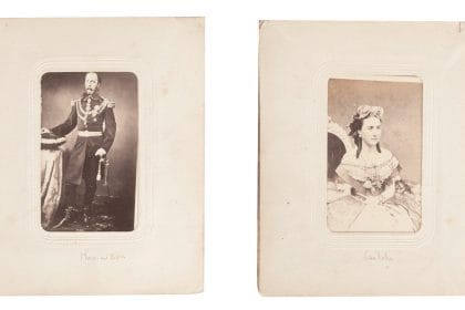 Álbum inédito que contiene fotos de Maximiliano y Carlota