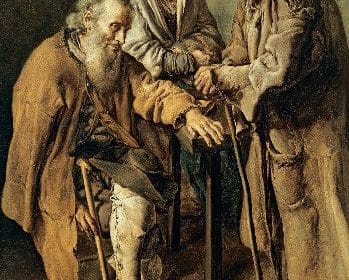 Giacomo Ceruti, Grupo de mendigos (hacia 1737). Colección Thyssen-Bornemisza, en depósito en el Museu Nacional d’Art de Catalunya (MNAC).
