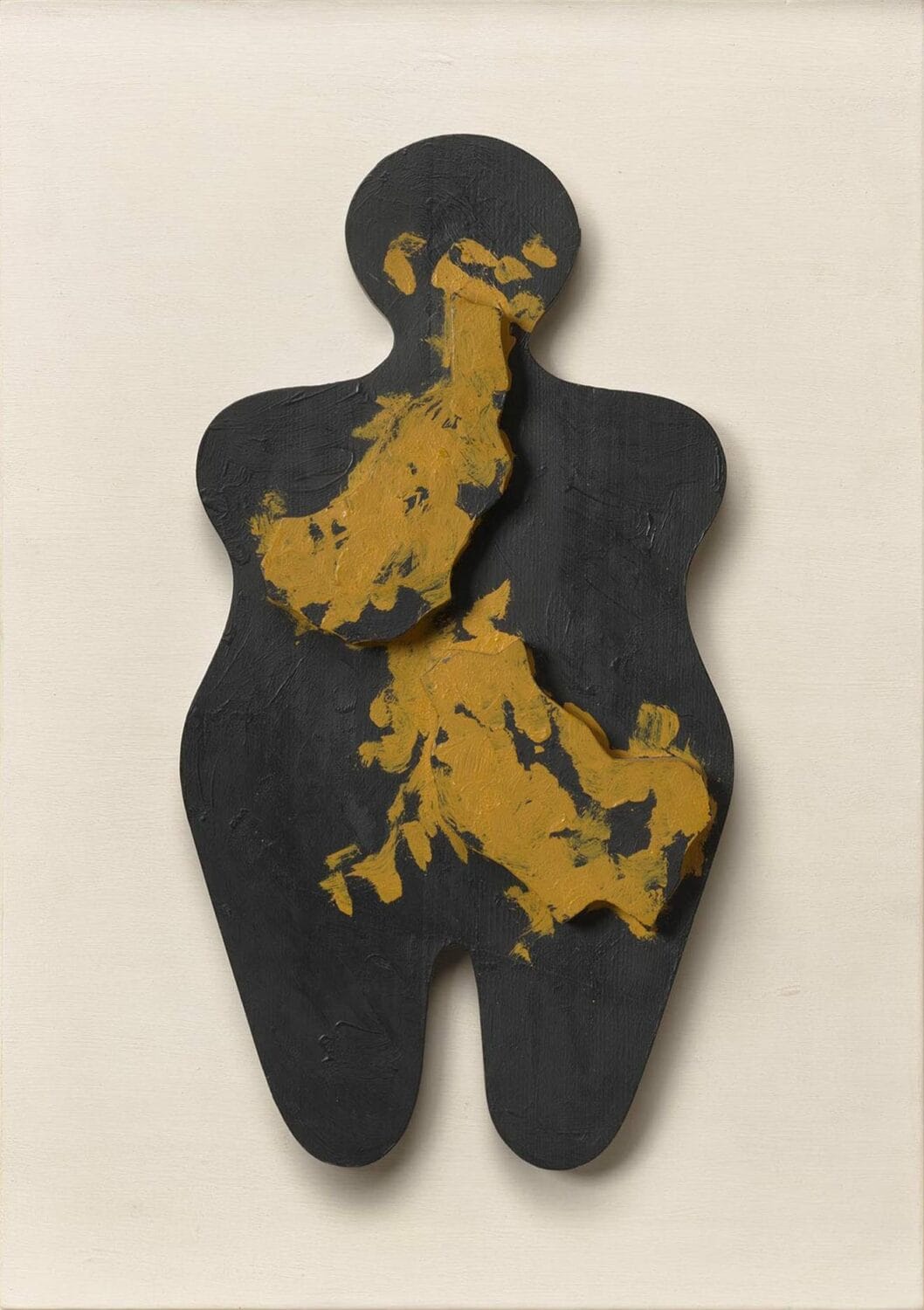 Jean Arp, “Forme symétrique aux flocons du hasard”, 1955 Painted wood 22 3/4 x 12 inches (58 x 31 cm)