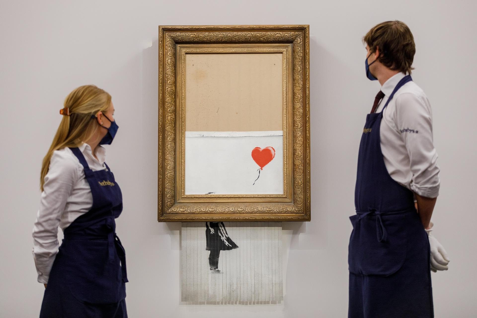 Banksy’s Love is in the Bin, 2018 (Estimate £4-6 million)