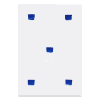 Empreintes de pinceau N°50 à intervalles réguliers de 30 cm, June 2019 Acrylic on canvas 28 ¾ × 19 ¾ × 1 in. (73 × 50 × 2.5 cm)