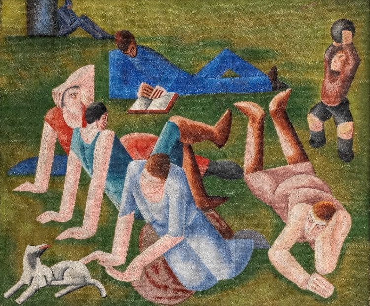 In the Park by William Roberts (1895-1980) sold for £162,750.