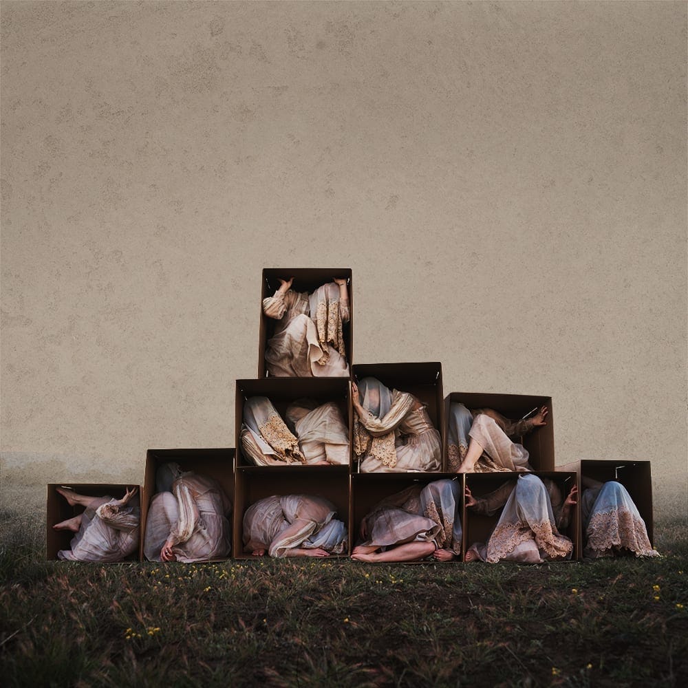 BROOKE SHADEN Contain Photograph on Velvet Fine Art Paper, Edition 1 of 2 44 x 44 inches, framed