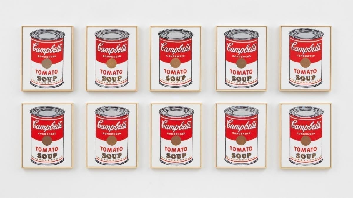 Richard Pettibone, Andy Warhol, 'Campbell's Soup Can, Tomato', 1962, 2018-2019 Oil on canvas; each: 10 3/4 x 8 1/2 inches; 27.3 x 21.6 cm