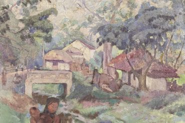 Alix Aymé (French, 1894-1989), Hanoi (link) circa 1925-26, oil on wood panel, 41 x 30 cm Estimate: HK$ 120,000 - 160,000