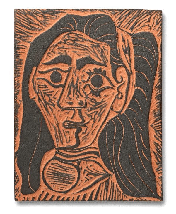 Pablo Picasso (1881-1973), Femme aux Cheveux Flous, 1964. (Conceived in 1964 and executed in an edition of 100). Estimate: £15,000 - 25,000.
