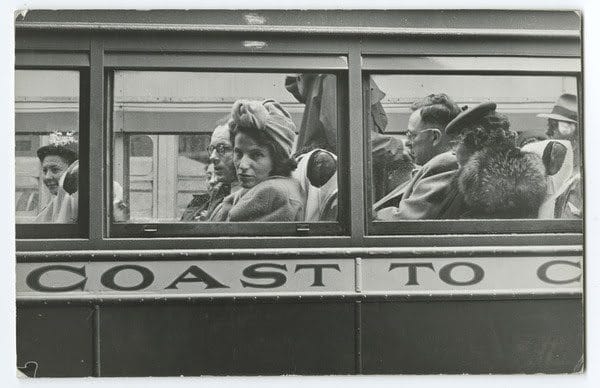 Esther Bubley, Coast to Coast, SONJ, 1947. Gelatin silver print, 6 1/2 x 10 inches. © Estate of Esther Bubley