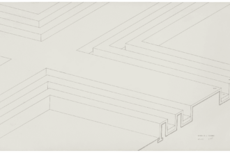 Robert Morris, Para-Architectural Projects: Section of a Concourse, 1971