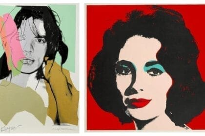 Left: Andy Warhol (1928-1987) Mick Jagger, from Mick Jagger Portfolio. Sold for $93,825. Right: Andy Warhol (1928-1987), Liz. Sold for $75,075.